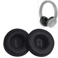 2 stuks voor JBL Tune 600BTNC T500BT T450BT oortelefoon kussen cover earmuffs vervangende oorkussens met mesh (zwart) - thumbnail