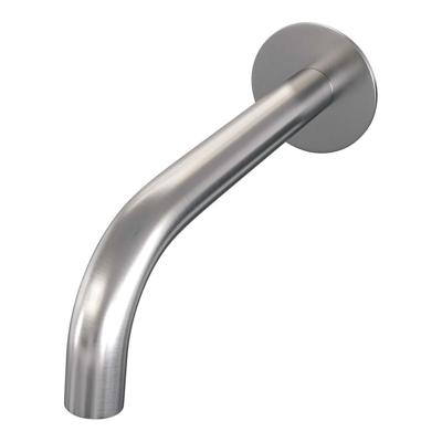 Uitloop Brauer Gebogen Incl Rozet 65mm PVD-Coating Geborsteld RVS