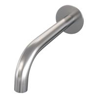 Uitloop Brauer Gebogen Incl Rozet 65mm PVD-Coating Geborsteld RVS - thumbnail