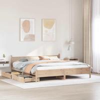 Bedframe zonder matras massief grenenhout 180x200 cm - thumbnail