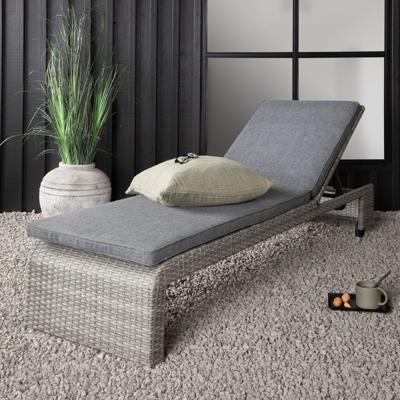 Nohr Ligbed 'Kha' Wicker, kleur Grijs