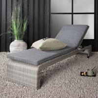 Nohr Ligbed 'Kha' Wicker, kleur Grijs - thumbnail