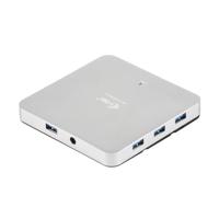 i-tec USB 3.0 10-Port HUB Metaal, Oplaadhub met 10 USB-Poorten en Stroomadapter - thumbnail