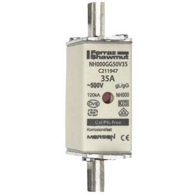 Mersen 1B645.000000 NH-zekering Geschikt voor Zekeringsgrootte 000-4 Afmeting zekering : 000 35 A 500 V 1 stuk(s)
