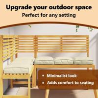 VidaXL Kussen 6 pcs crème 40 x 40 x 8 cm oxford stof - thumbnail