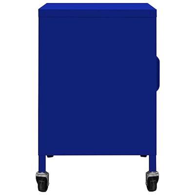 Opbergkast 60x35x56 cm staal marineblauw