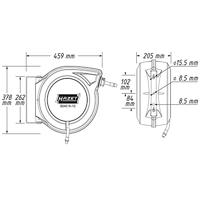 Hazet 9040N/2 Pneumatische slanghaspel 20 bar - thumbnail