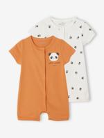 Set van 2 baby combi-shorts sinaasappel - thumbnail