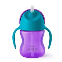Philips Avent Drinkbeker Rietje Girl Paars 200ml SCF796/02 - thumbnail