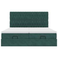 Ottoman bed met matrassen en LED's 180x200cm fluweel - thumbnail