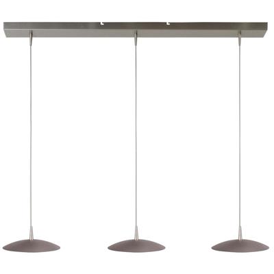 Masterlight 3-lichts hanglampScala 100cm nikkel Ø 20cm - 2191-37-37-100-3-20