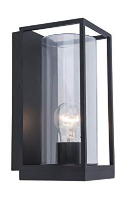 Lamp staal glas buitenlamp &apos;Flair&apos; voordeur lamp design 26 cm - thumbnail
