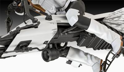 Revell modelbouwpakket star wars - speeder bike the mandalorian 1:12 - 102dlg.