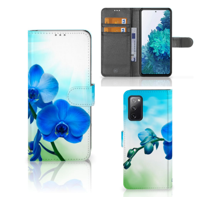 Samsung Galaxy S20 FE Hoesje Orchidee Blauw - Cadeau voor je Moeder