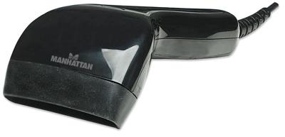 Manhattan 401517 USB-Kit Barcodescanner Kabel 1D Zwart Handmatig USB