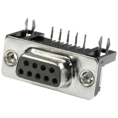 Connfly DS1037-09FNBKT7-0CC DS1037-09FNBKT7-0CC D-sub female connector Aantal polen: 9 Soldeerpennen 1 stuk(s) Tray