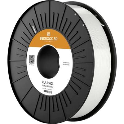 BEDROCK 3D PR1-7501b850 PLA PRO1 Natural White 2.85 mm 8.500 g Filament 2.85 mm 8500 g Natuurlijk wit 1 stuk(s)