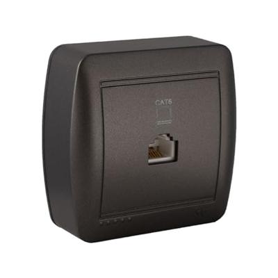 Solera Telefoonaansluiting en ADSL-muurschildering, grafiet RJ45