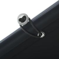 Tuinpaviljoen 4x4 m staal en stof antracietkleurig - thumbnail