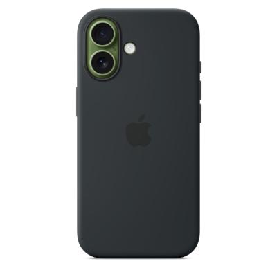 Apple Silicone Case iPhone 17 Zwart MagSafe compatible MGF14ZM/A - thumbnail