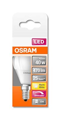 OSRAM HOMELIGHTING 4058075430938 LED-lamp Energielabel F (A - G) E14 Peer 4.9 W = 40 W Warmwit (Ø x l) 45 mm x 80 mm 1 stuk(s) OSRAM HOMELIGHTING 4058075430938 LED-lamp Energielabel F (A - G) E14 Peer 4.9 W = 40 W Warmwit (Ø x l) 45 mm x 80 mm 1 stuk(s)