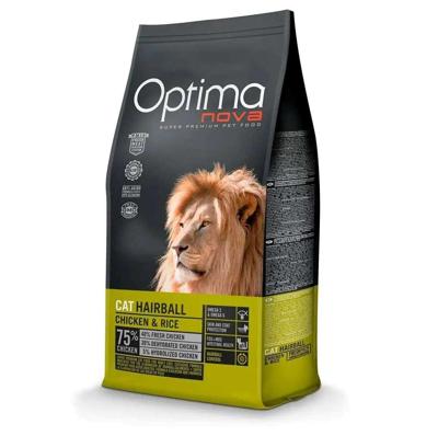 OPTIMANOVA Cat Hairball Chicken & Rice - droog kattenvoer - 2kg