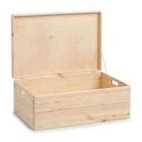 Universele grenen opbergkist met deksel - Extra Groot - thumbnail