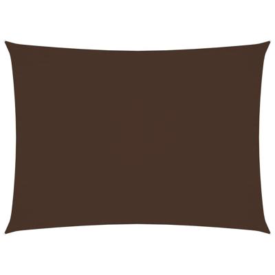 Zonnescherm rechthoekig 2,5x3,5 m oxford stof bruin
