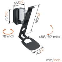 Vogels: SOUND 4201 SONOS ONE & PLAY:1 Muurbeugel - Zwart - thumbnail