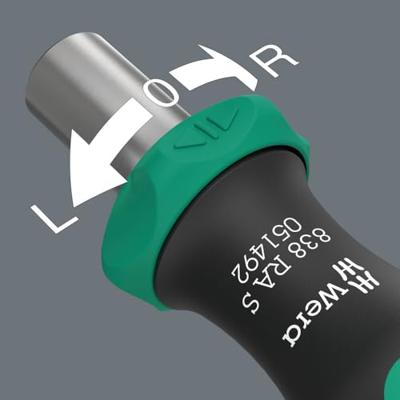 Wera 838 RA S bithandhouder met ratelfunctie, 1/4", 1/4" x 102 mm - 05051492001