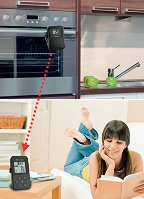 TFA Dostmann 14.1504 Barbecuethermometer Kabelsensor, Alarm, Met timer, Bewaking van kerntemperatuur Langzaam garen, Varken, Rund, Hert, Kalkoen, Lam, Konijn, - thumbnail
