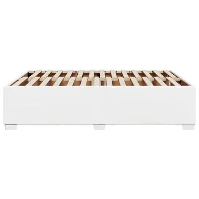 Bedframe kunstleer wit 160x200 cm - thumbnail