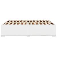 Bedframe kunstleer wit 140x200 cm - thumbnail