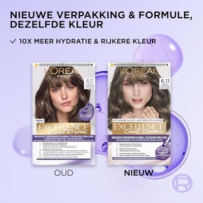 Excellence Cool creme 6.11 ultra as donkerblond 1 Stuks