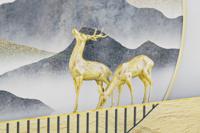 Set van 3 Schilderijen DKD Home Decor Aluminium Hout MDF 200 x 3 x 70 cm (3 Onderdelen) - thumbnail