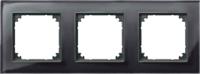 Merten 489303 Afdekking Frame 3-voudig System M, M-Plan Zwart 1 stuk(s) - thumbnail
