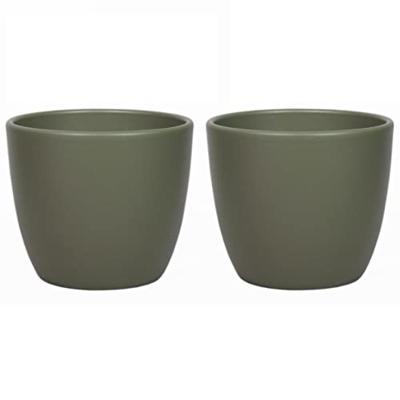 Floran bloempot boule 28x25 cm legergroen mat