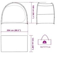 VidaXL Opbergtent waterdicht blauw - thumbnail