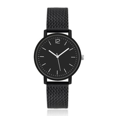 LGT JWLS Dameshorloge met Silicone Band - Zwarte Band en Uurwerk, Witte Uuraanduiding en Wijzers