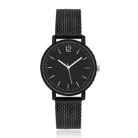 LGT JWLS Dameshorloge met Silicone Band - Zwarte Band en Uurwerk, Witte Uuraanduiding en Wijzers - thumbnail