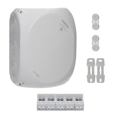 Hensel DK 2525 G Aftakkast (l x b x h) 112 x 255 x 205 mm Grijs-wit (RAL 7035) IP65, IP55 1 stuk(s)