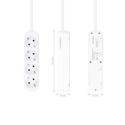 Printplaat NANOCABLE 10.37.0004-NS 3680 W 250 V 1,4 m