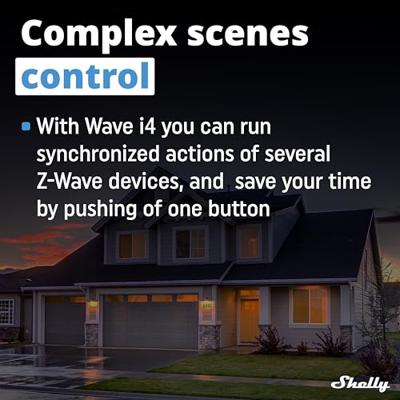 Shelly Qubino Wave i4 - module 4 digitale inputs