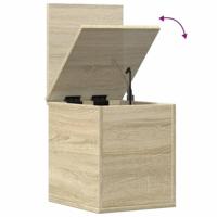 Opbergbox 30x35x35 cm bewerkt hout sonoma eikenkleurig - thumbnail