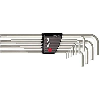 Wiha 352H11 Stiftsleutelset in Compact houder zeskant 11-delig hoogglans vernikkeld - 36451