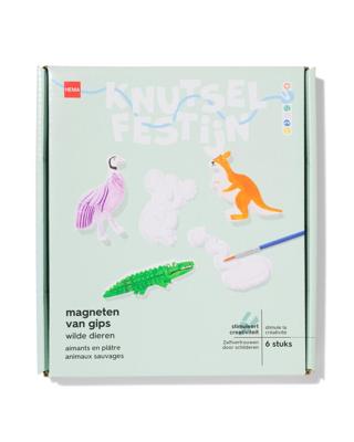 HEMA Magneten van gips dieren - 6 stuks