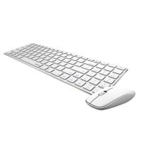 Rapoo 9300m multimodus draadloze ultraslanke desktop combo set qwerty wit - thumbnail