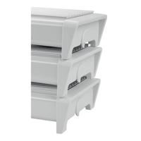 Brabantia schotelwarmer met 2 kaarsjes wit / grijs rooster - thumbnail