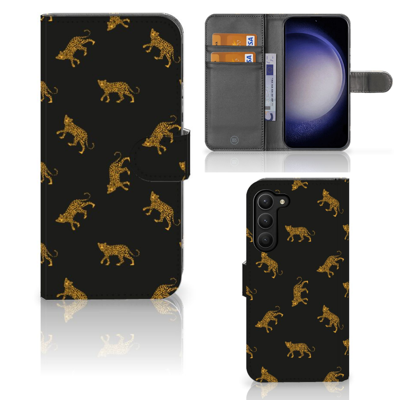 Telefoonhoesje | Met pasjeshouder | voor Samsung Galaxy S23 Plus Leopards