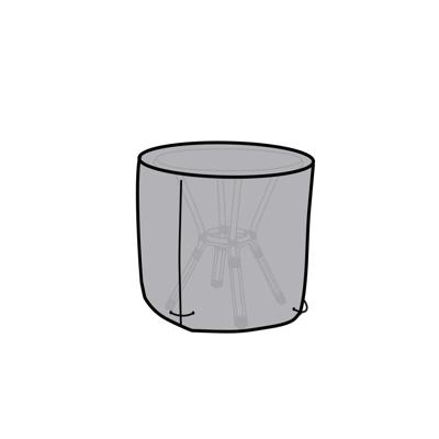 Beschermhoes DKD Home Decor Tafel Zwart Aluminium Donker grijs (132 x 132 x 75 cm) - thumbnail